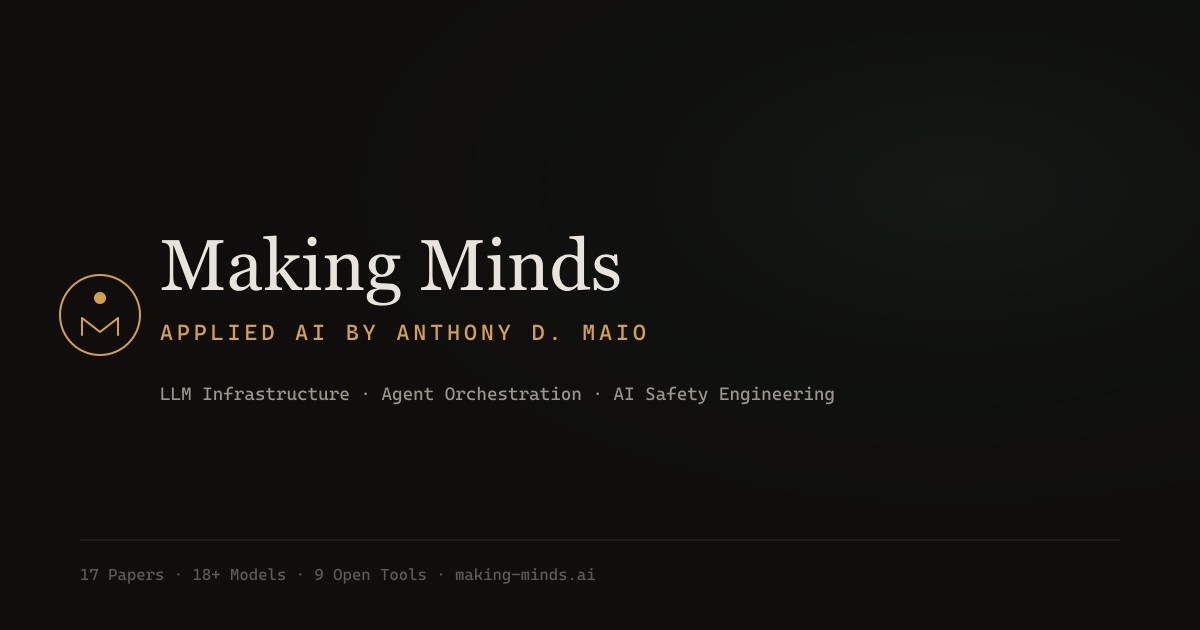 Making Minds — Applied AI by Anthony D. Maio